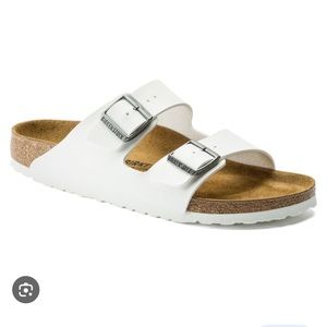 White Birkenstock Arizona